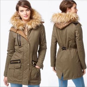 GUESS Women Faux-Fur-Trim Hooded Jacket
